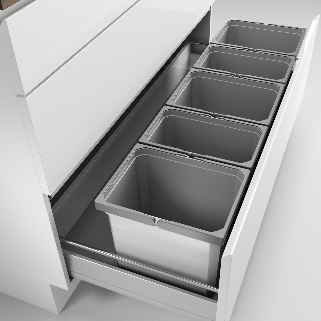 Cox® Box 275 K/1200-5, zonder biologisch deksel, lichtgrijs