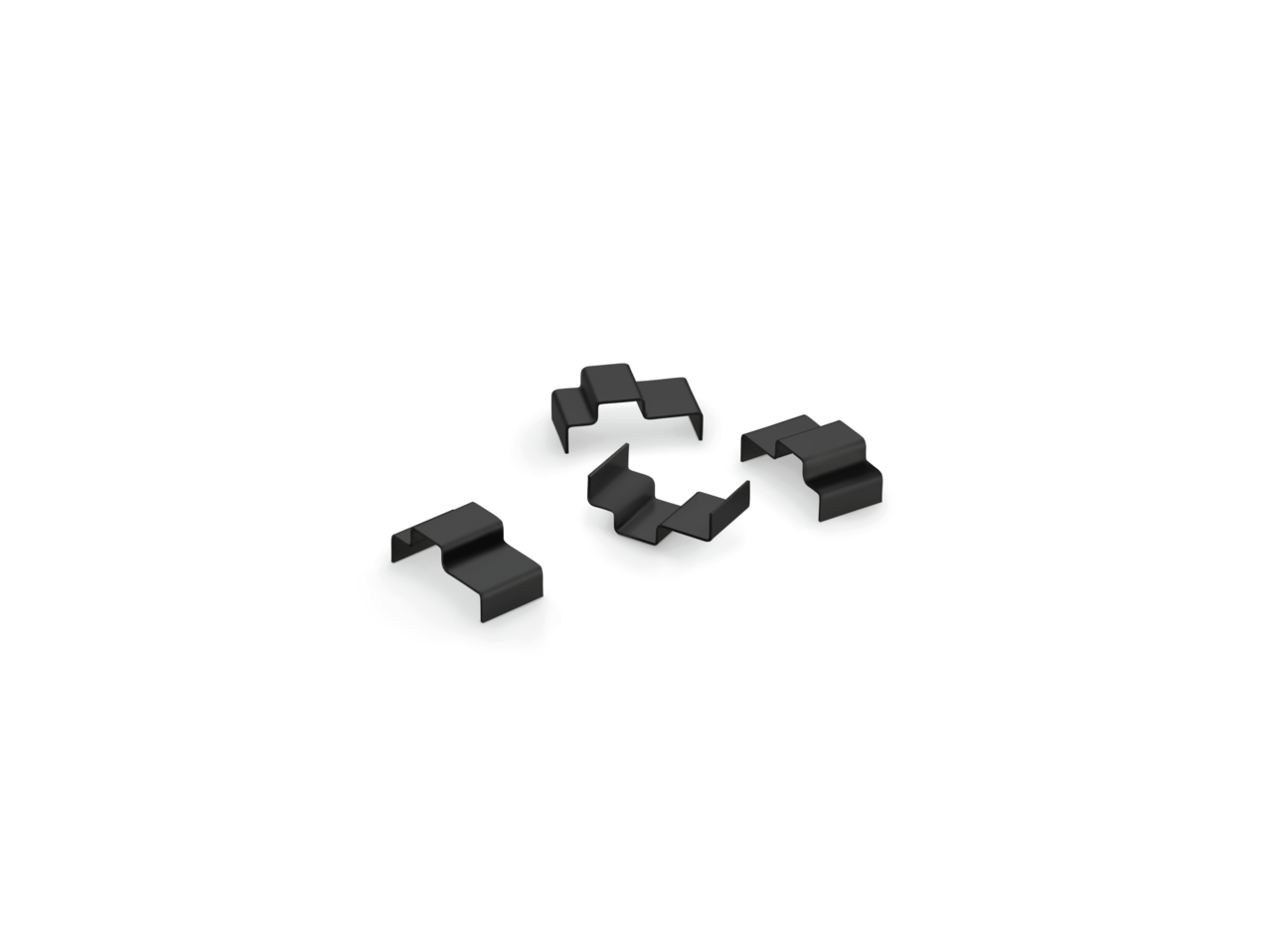 Cubo Klammer Set, schwarz