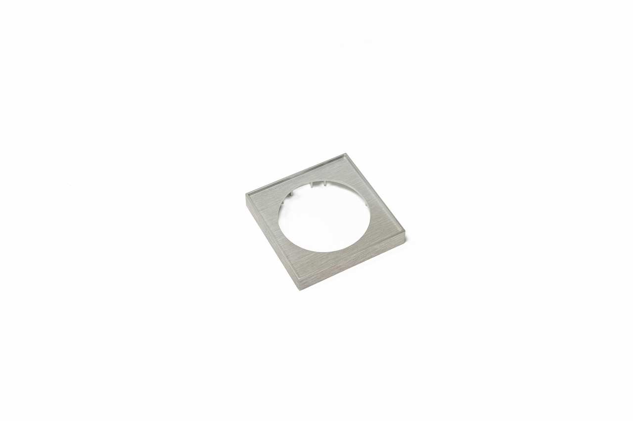Anelli superstructure ring 3, square, stainless steel coloured, 15 mm