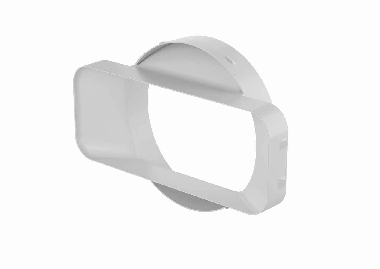 PRIME flow P-MAS 150 muuraansluitingen, lichtgrijs