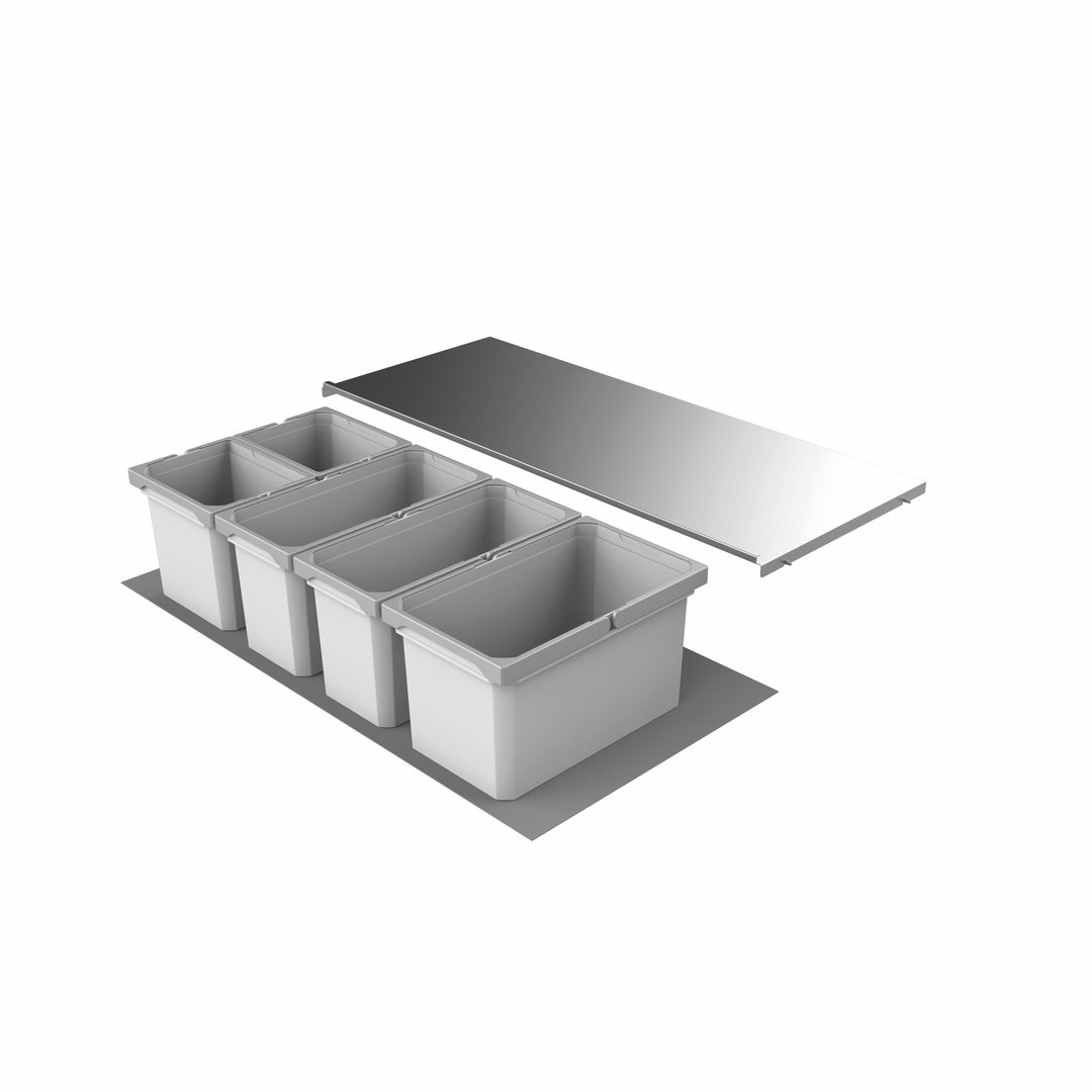  Cox® Box 235 S/1000-5, lichtgrijs
