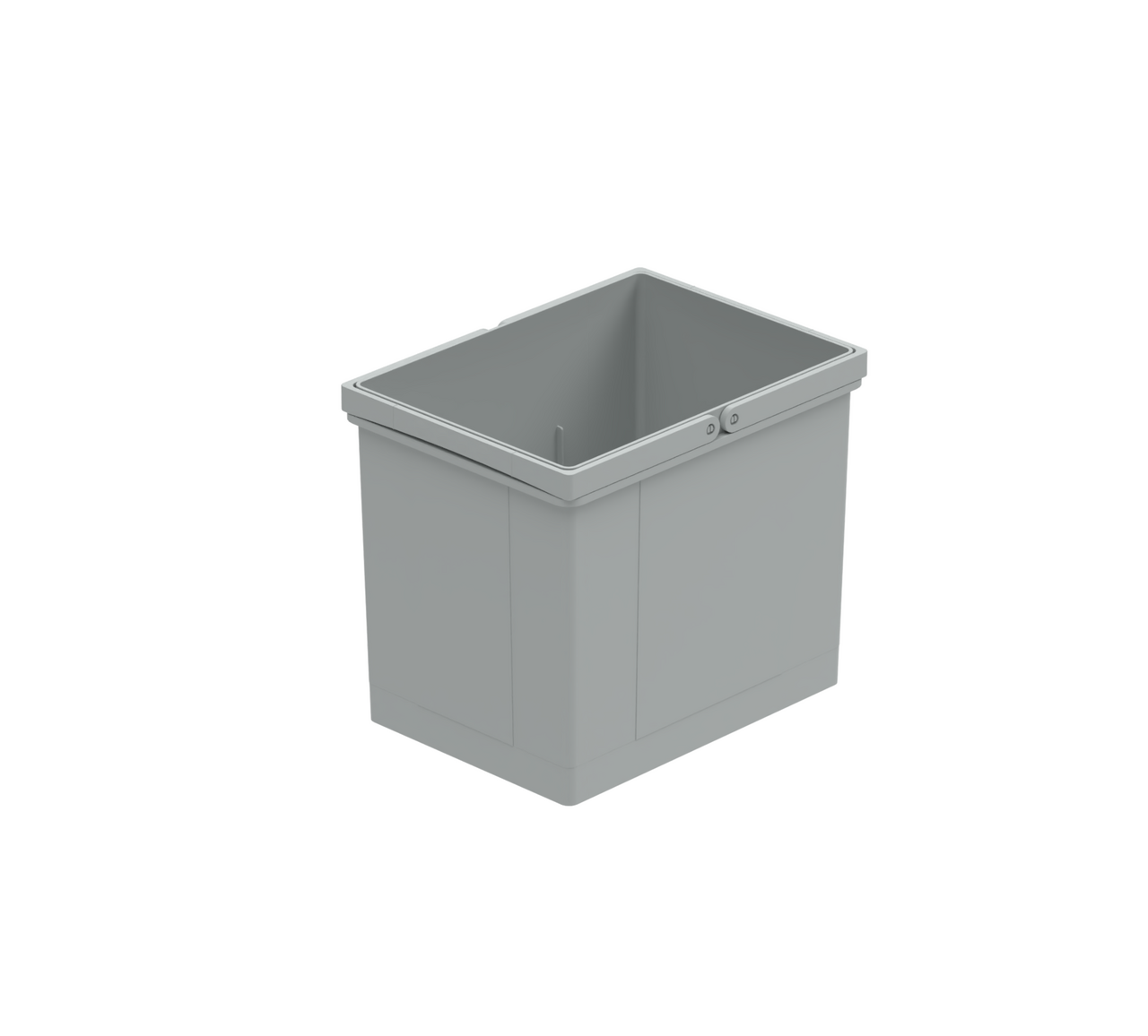 WESCO® Doppelbügel-Eimer, alugrau, 15 l