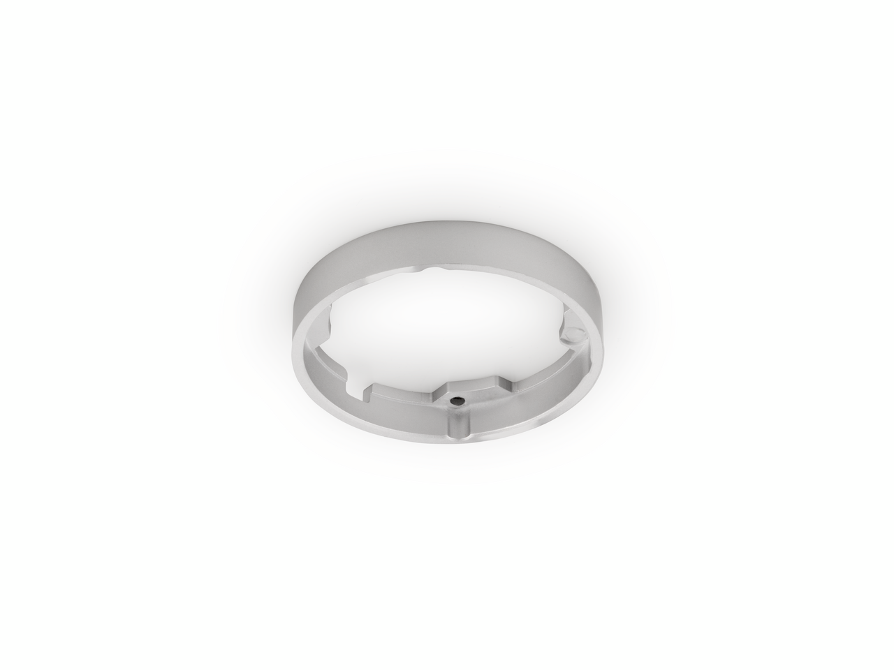 Neva mounting ring, round, aluminium coloured