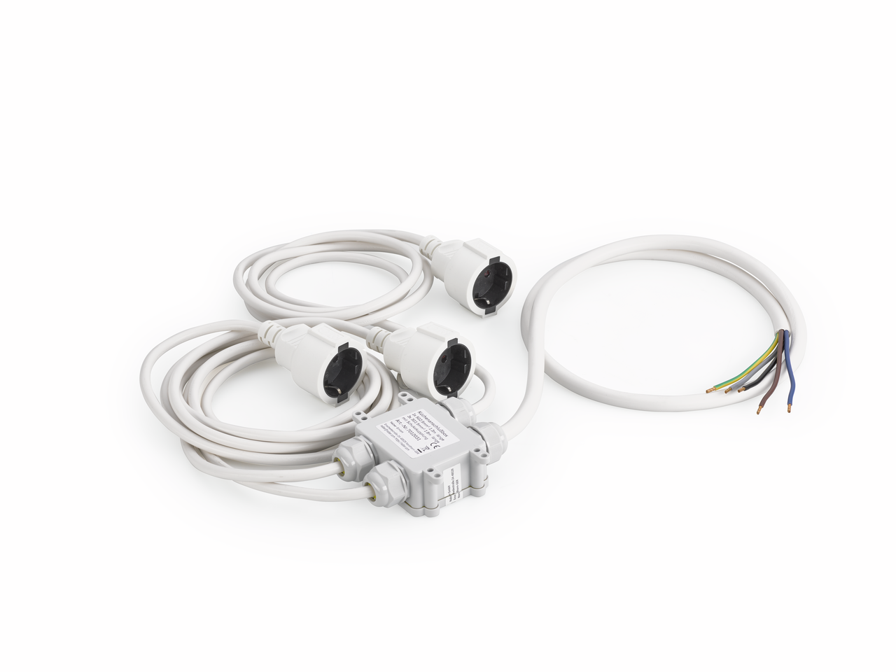 Boîte de raccordement pour les cuisines ..., 1,8 m/1,3 m (conduite d'alimentation) de longueur de câble, blanc  Boîte de raccordement pour les cuisines ..., 1,8 m/1,3 m (conduite d'alimentation) de longueur de câble, blanc