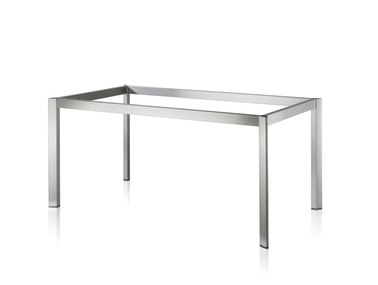 WESCO® Tischgestell TG50, edelstahlfarbig gebürstet, B 2000 mm, T 1000 mm