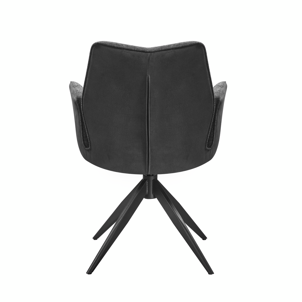 Stella 1AS, frame black matt, rotatable, angular, cover dark grey