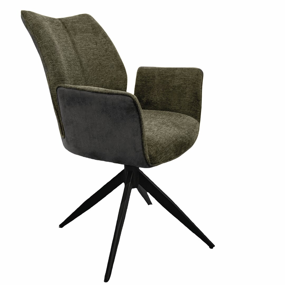 Stella 1AS, frame black matt, rotatable, angular, cover green