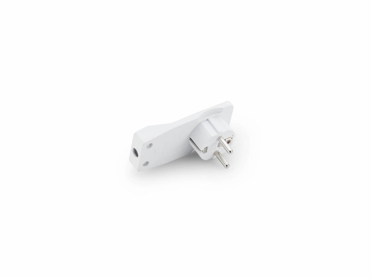  Flat plug, white