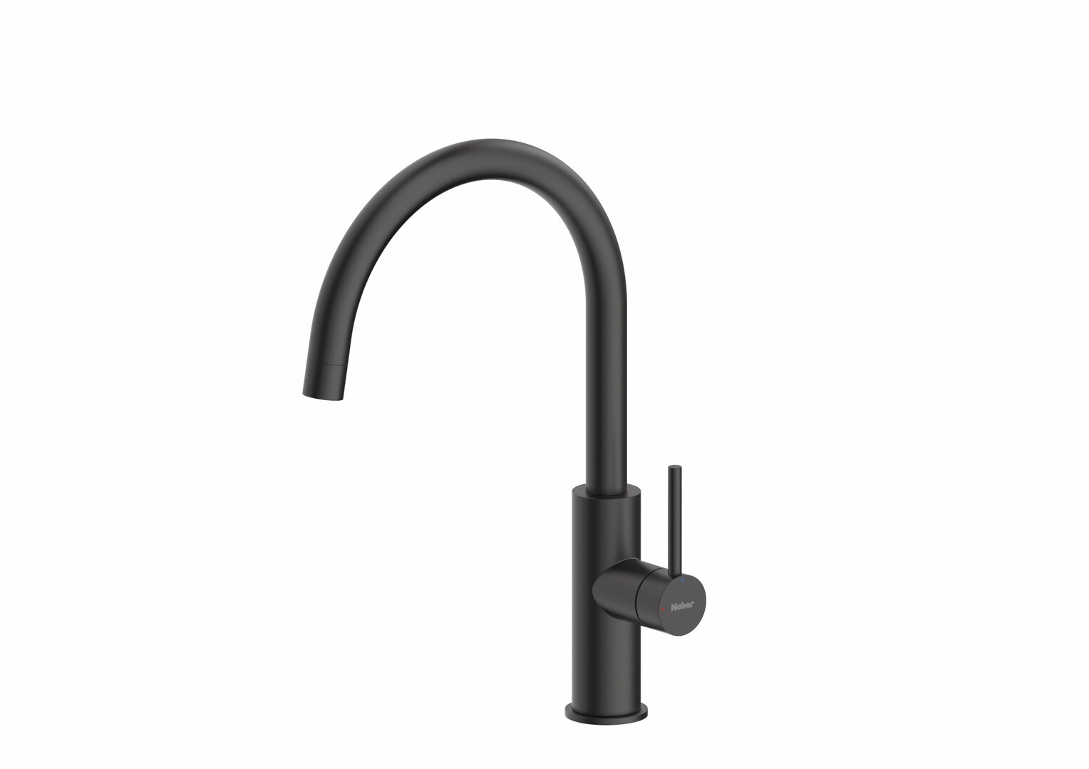SERVIZIO Namor® 5, noir mat, avec régulateur de jet laminaire, haute pression