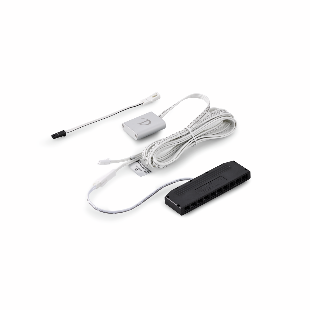 LED Touch switch, silver coloured