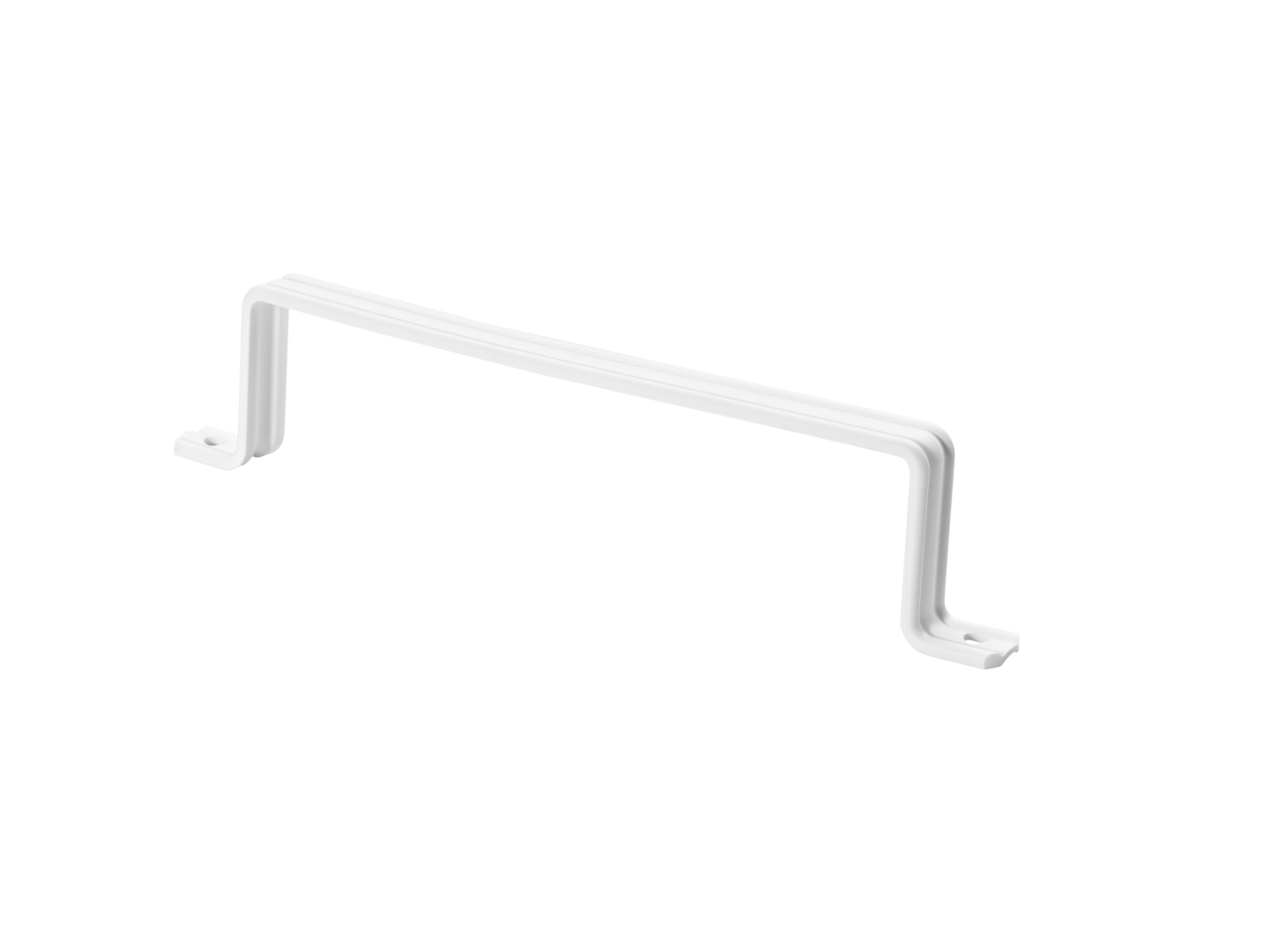  Fixation pour conduite plate  125, blanc
